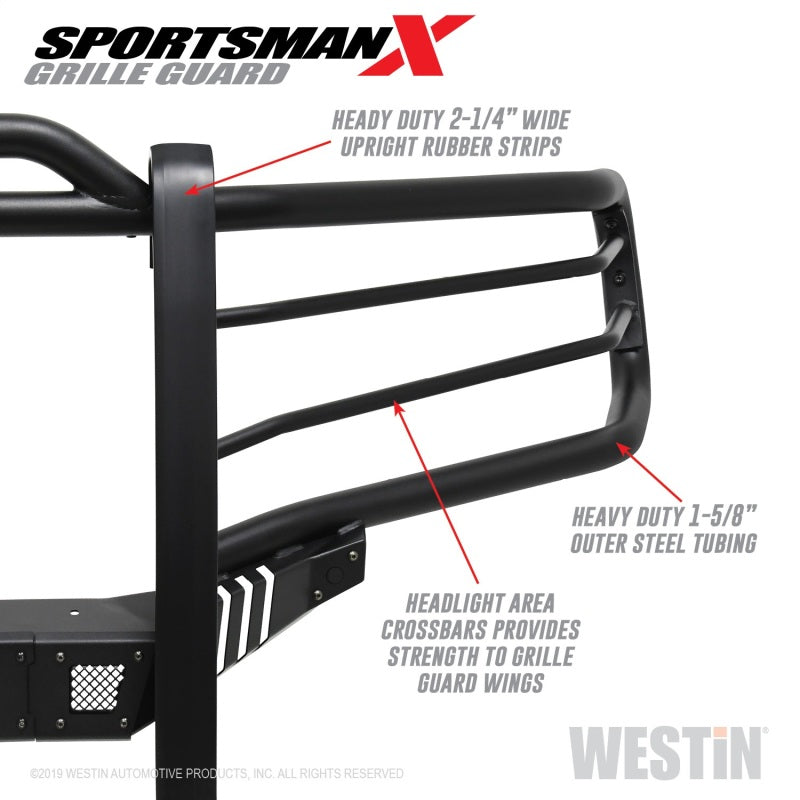 Westin 40-33975 19-21 RAM 1500 Sportsman X Grille Guard - Textured Black (Excluding Classic & Rebel)