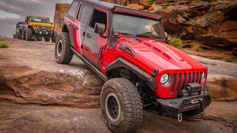 DV8 Offroad HDMBJL-01 18+ Jeep JL Heat Dispersion Hood - Primer Black