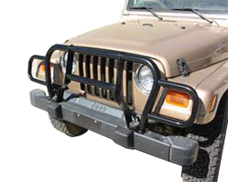 Rampage 7659 1987-1995 Jeep Wrangler(YJ) Headlight Euro Grill Guard - Black
