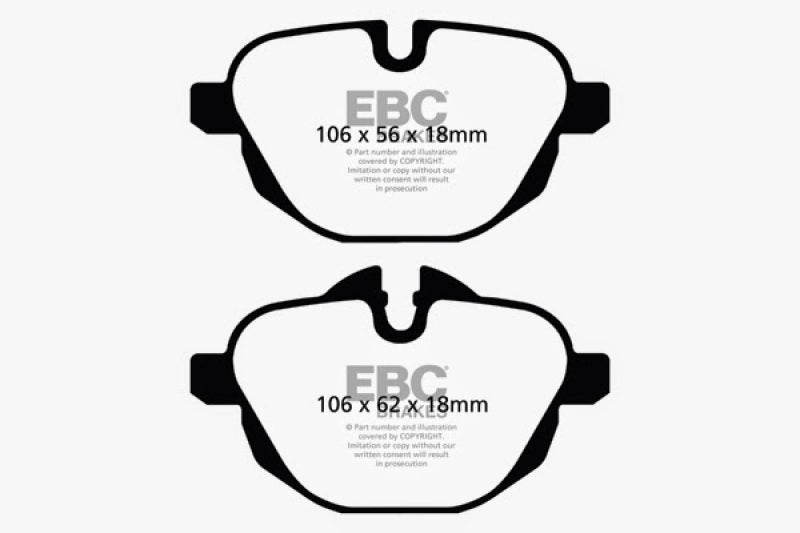 EBC DP42047R 14+ BMW i8 1.5 Turbo/Electric Yellowstuff Rear Brake Pads