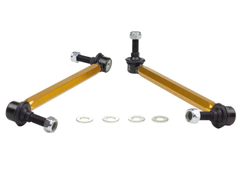 Whiteline KLC169 05+ Mustang Coupe 8cyl (Inc Shelby GT/ GT500) Front Swaybar Link Kit H/Duty Adj Steel Ball