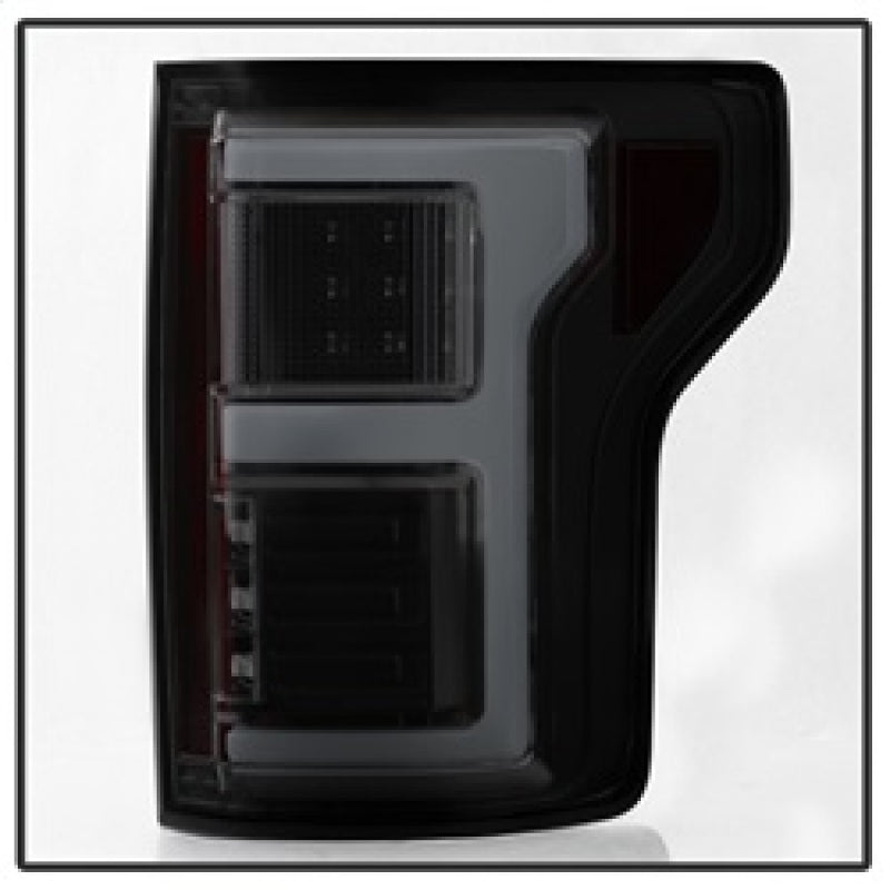 SPYDER 5085337 Spyder 15-17 Ford F-150 LED Tail Lights (w/Blind Spot) - Black Smoke (ALT-YD-FF15015BS-LBLED-BSM)