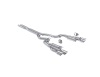 MBRP S7282304 2024+ Ford Mustang 5.0L T304 SS 3in Cat-Back Dual Split Exhaust w/ Quad Tips (Valve Delete)