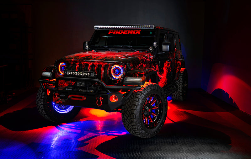 ORACLE Lighting 5846-334 Oracle Jeep Wrangler JK/JL/JT High Performance W LED Fog Lights - w/o Controller SEE WARRANTY