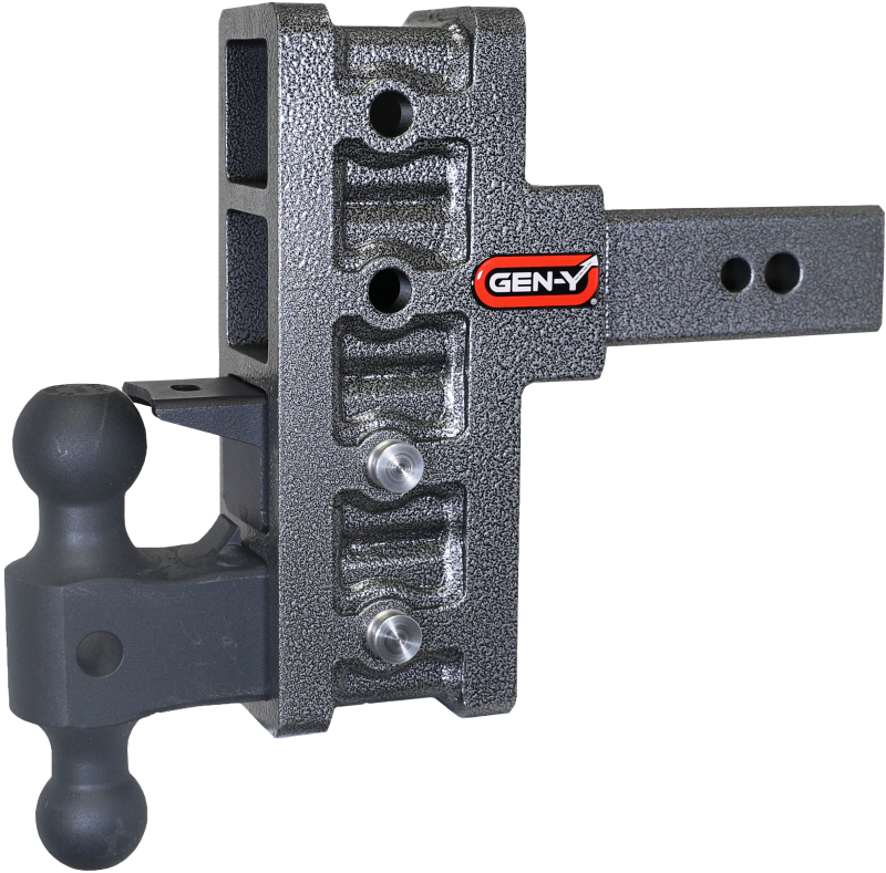 GEN-Y Hitch GH-1924 Gen-Y Mega Duty 2.5in Shank 6in Offset Drop 32K Hitch w/GH-0161 Dual-Ball/GH-0162 Pintle Lock