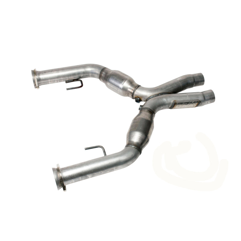 BBK 1637 05-10 Mustang 4.6 Short Mid X Pipe With Catalytic Converters 2-3/4 For Long Tube Headers