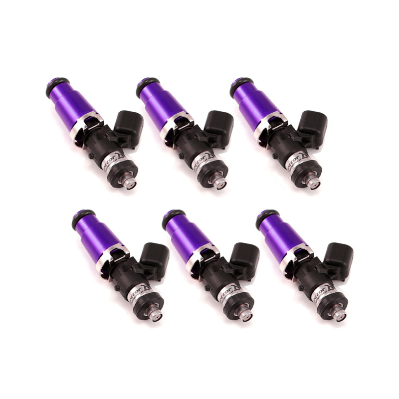 Injector Dynamics 1300.60.14.D.6 1340cc Injectors - 60mm Length - 14mm Purple Top - Denso Lower Cushion (Set of 6)