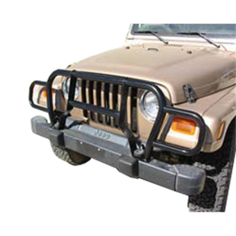 Rampage 7659 1987-1995 Jeep Wrangler(YJ) Headlight Euro Grill Guard - Black