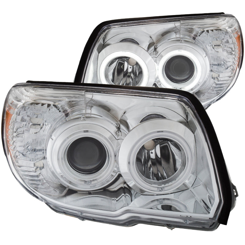 ANZO 111321 2006-2009 Toyota 4Runner Projector Headlights w/ Halo Chrome