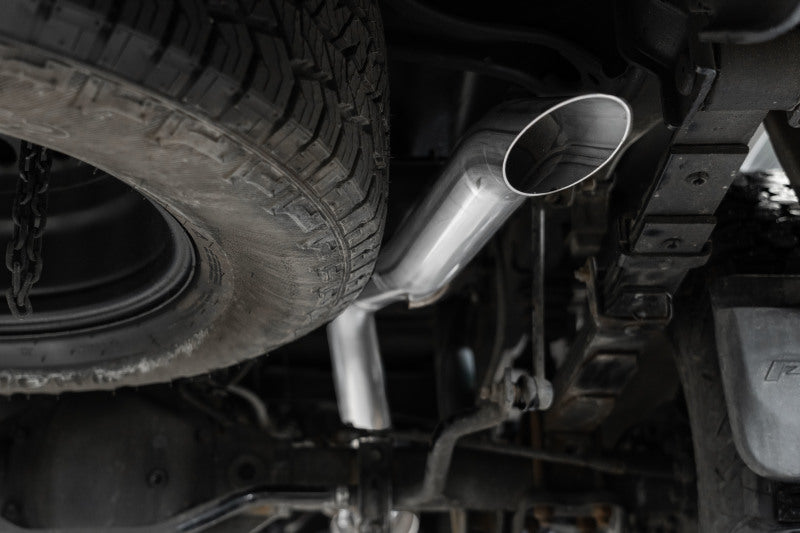 MBRP S5409AL 22-23 Nissan Frontier 3.8L 3in Tip 3in Cat Back Turndown Exit Street Profile - Aluminized Steel