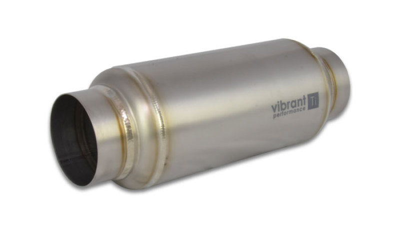 Vibrant 17525 Titanium Resonator 2.5in. Inlet / 2.5in. Outlet x 12in. Long