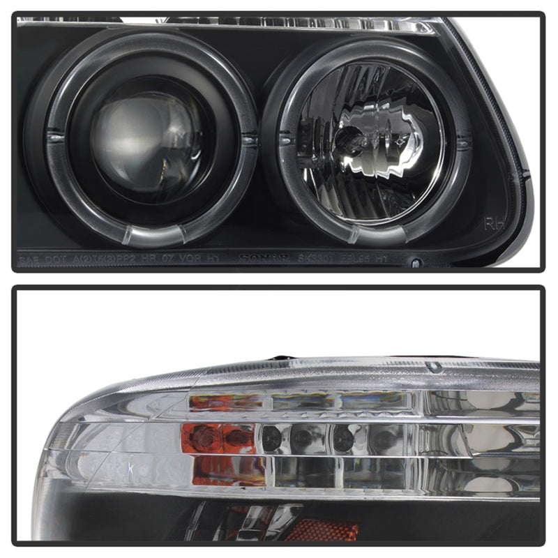 SPYDER 5010131 Spyder Ford Explorer 95-01 1PC Projector Headlights LED Halo Blk PRO-YD-FEXP95-HL-1PC-BK