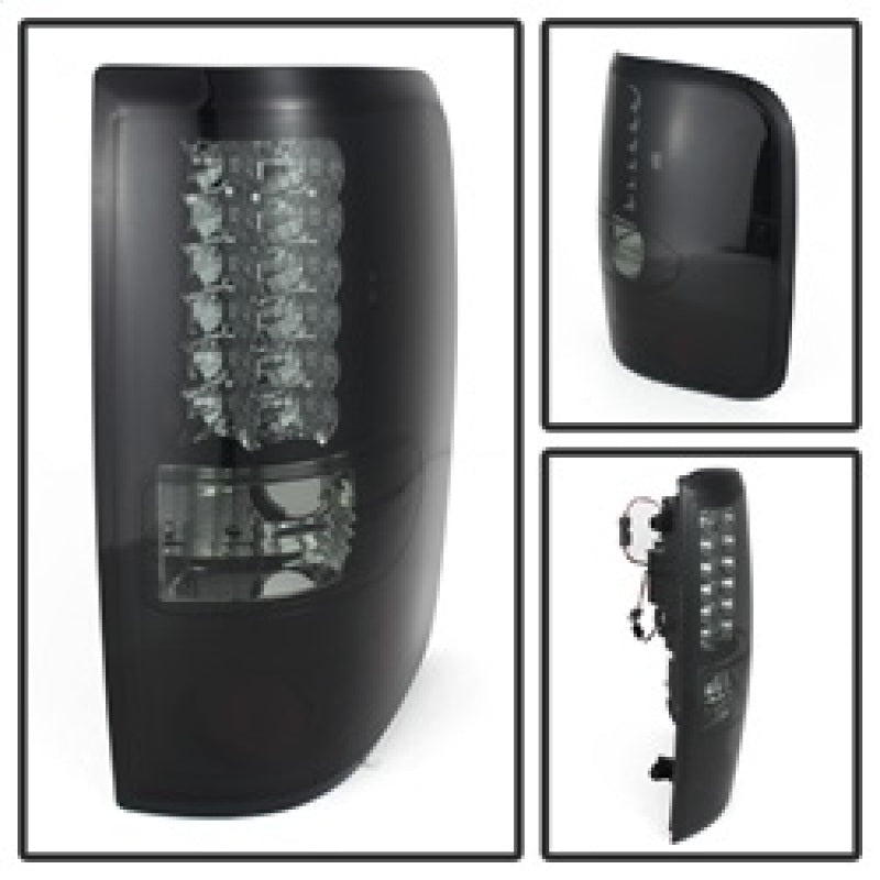 SPYDER 5078131 Spyder Ford F150 side 04-08 (Not Fit Heritage & SVT)LED Tail Lights Blk Smke ALT-YD-FF15004-LED-BSM