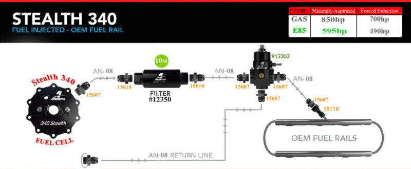 Aeromotive 18665 20g 340 Stealth Fuel Cell