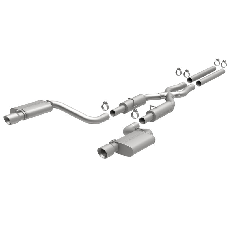 Magnaflow 15494 MagnaFlow 11-12 Dodge Charger SRT-8 Hemi Dual Split Rear Exit Stainless Cat-Back Performance Exhaust