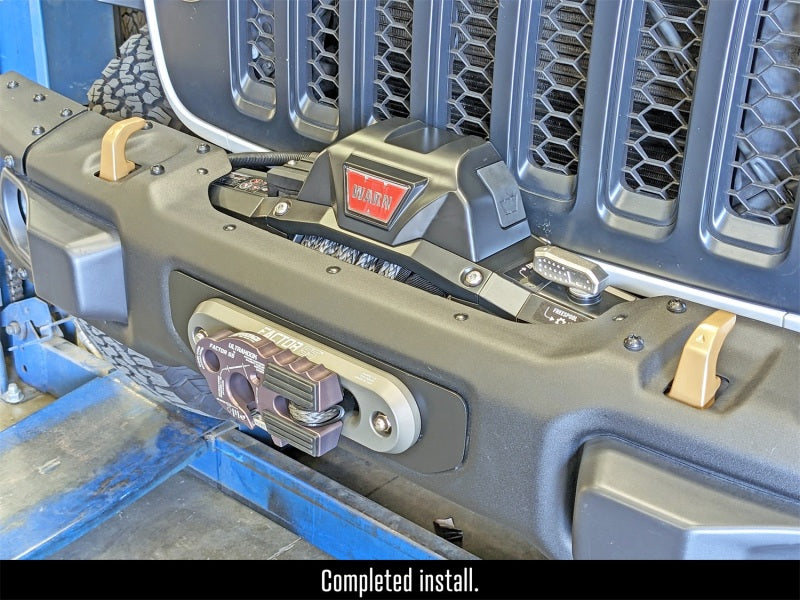 RockJock RJ-641100-101 JL/JT Winch Plate Kit Steel Bumper