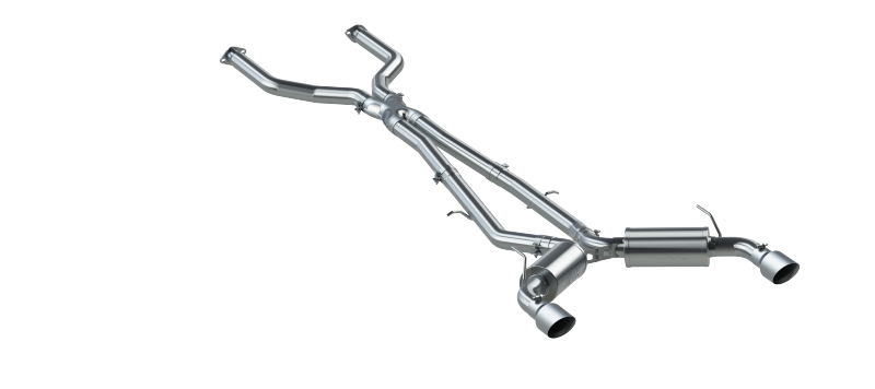 MBRP S4400304 16-22 Infiniti Q50 3.0L FWD/AWD 3in Cat Back w/ 4.5in OD Tips - T304