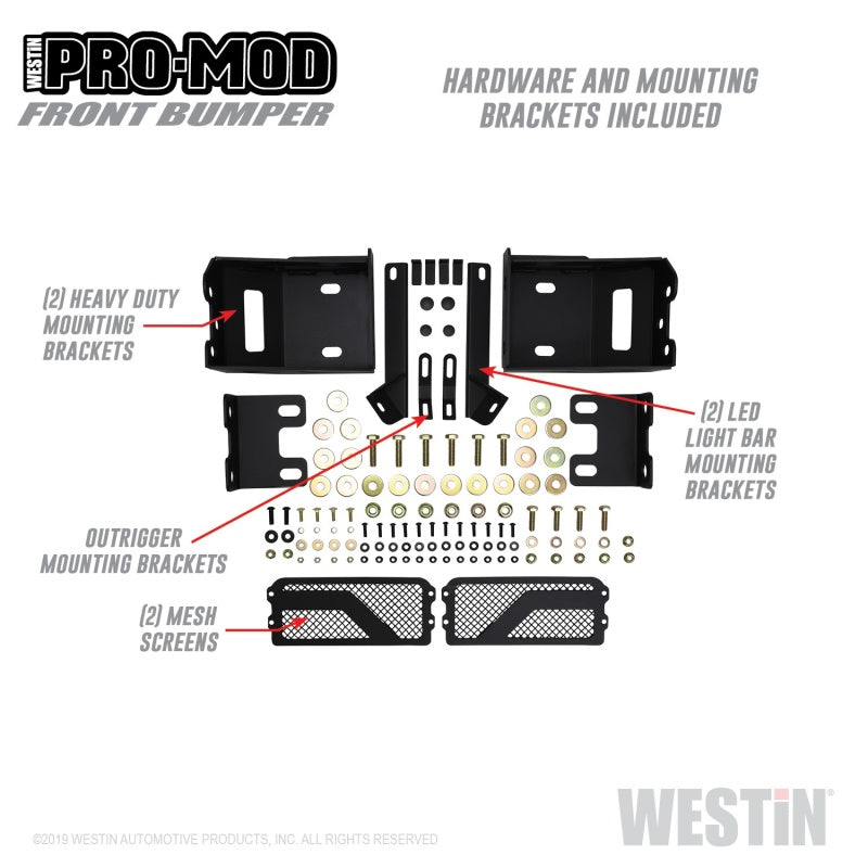 Westin 58-41225 2020 Chevrolet Silverado 2500/3500 Pro-Mod Front Bumper