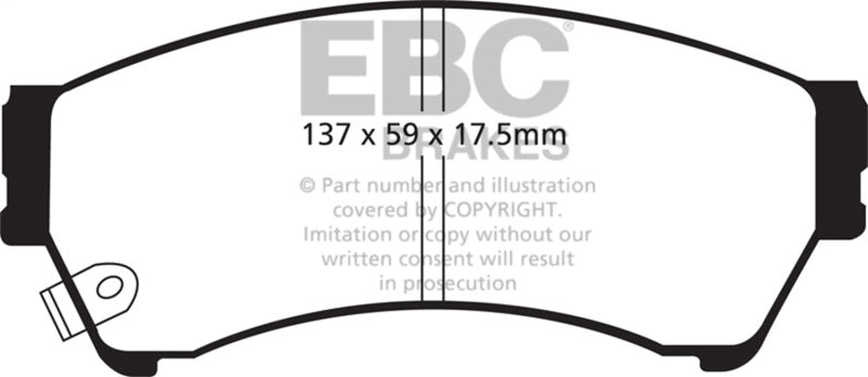 EBC DP41765R 06-09 Ford Fusion 2.3 Yellowstuff Front Brake Pads