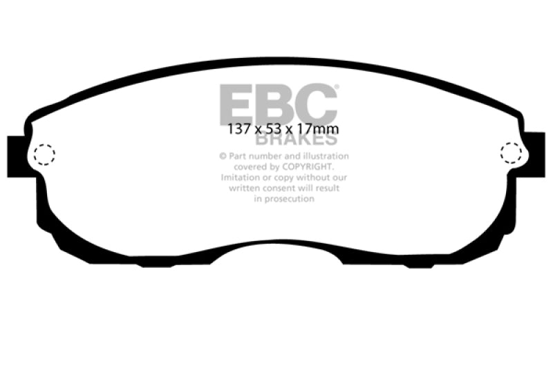 EBC DP4775R 99-01 Infiniti G20 2.0 Yellowstuff Front Brake Pads