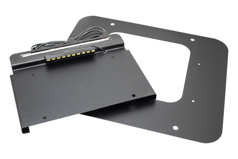 Kentrol 80710 97-06 Jeep Wrangler TJ BackSide License Plate Mount with LED
