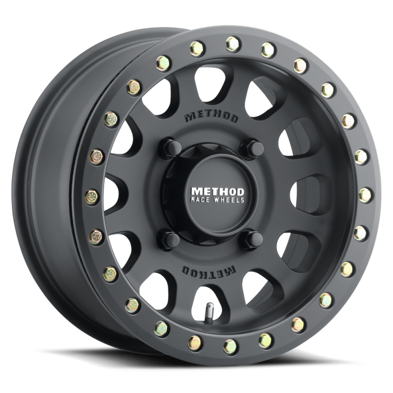 Method Wheels MR40157047552B Method MR401 UTV Beadlock 15x7 / 5+2/38mm Offset / 4x136 / 106mm CB Matte Black Wheel