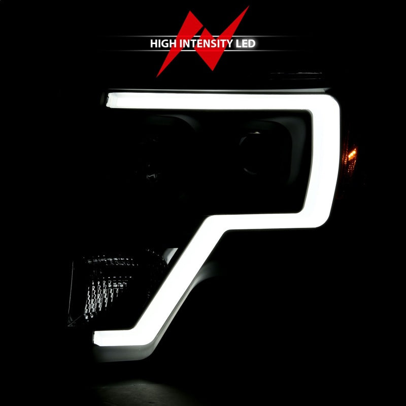 ANZO 111443 2009-2014 Ford F-150 Projector Light Bar H.L Black Amber