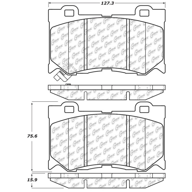 Stoptech 308.13460 StopTech Street Touring 09-13 Infiniti FX35/FX37/FX45/FX50/08-13 G37 Front Brake Pads
