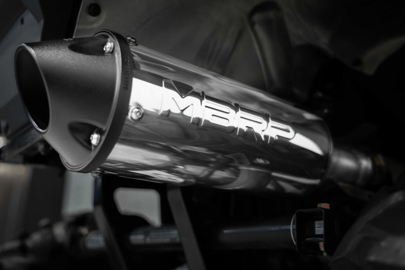 MBRP AT-9502PT 2015 Polaris Hawkeye 325/Sportsman ETX 5in Single Slip-On Performance Series Exhaust