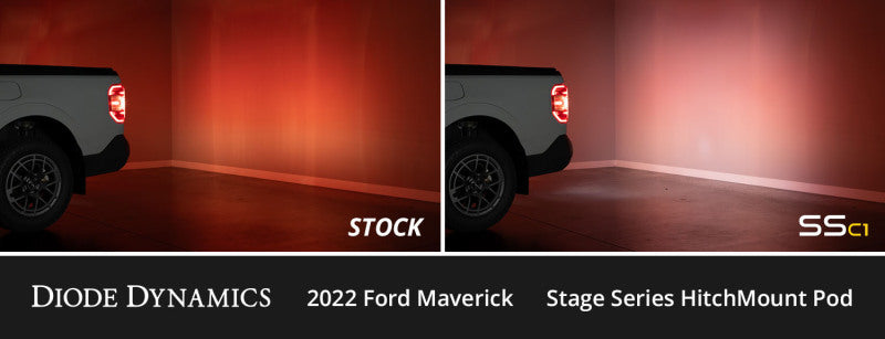 Diode Dynamics DD7766 2022+ Ford Maverick C1 Sport HitchMount LED Pod Reverse Kit