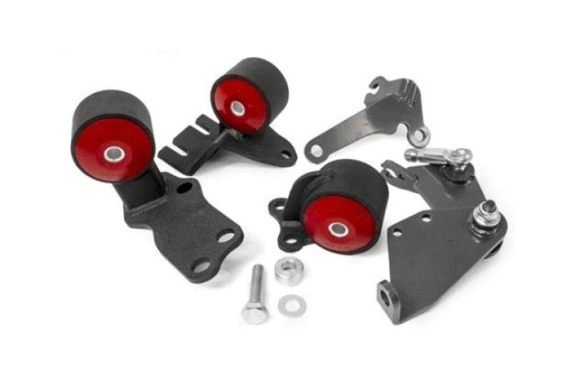 Innovative Mounts 49150-60A-NOACTUATOR Innovative 88-91 Civic B-Series Black Steel Mounts 60A Bushings w/o Actuator