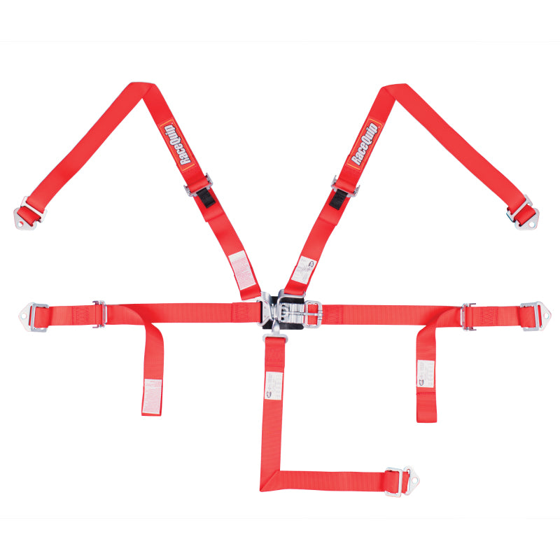 Racequip 709019 RaceQuip Red JR. L & L 5pt Harness