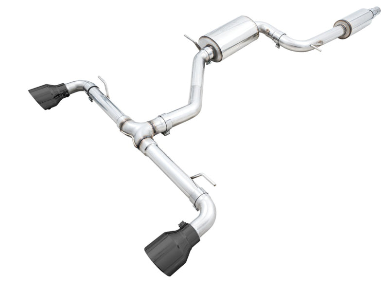AWE Tuning 3015-33658 AWE 2022 VW GTI MK8 Touring Edition Exhaust - Diamond Black Tips
