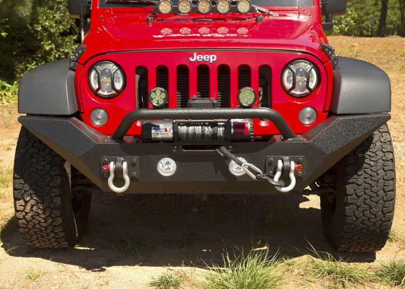Rugged Ridge 11548.01 Spartan Front Bumper HCE W/Overrider 07-18 Jeep Wrangler JK