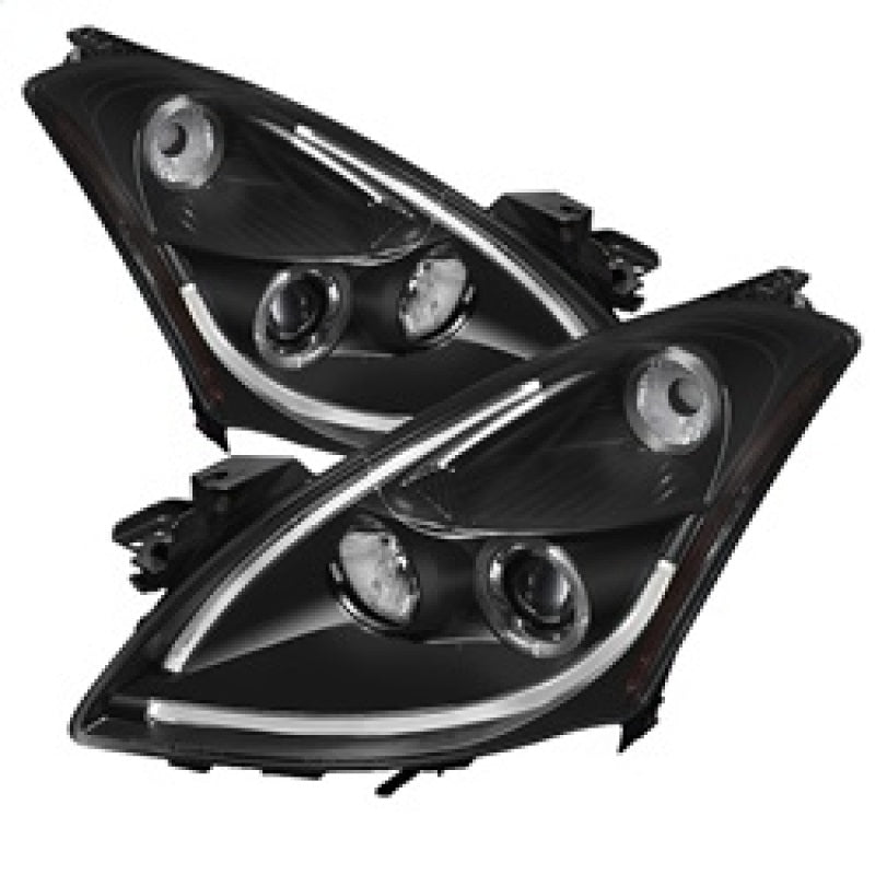 SPYDER 5076830 Spyder Nissan Altima 4Dr 10-12 Projector Headlights Light DRL LED Halo Blk PRO-YD-NA104D-LTDRL-BK
