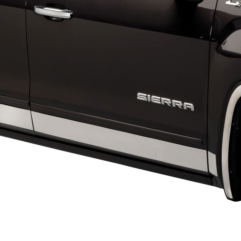 Putco 9751210 07-13 GMC Sierra Extended Cab 8ft Long Box - 6in Wide - 12pcs Stainless Steel Rocker Panels