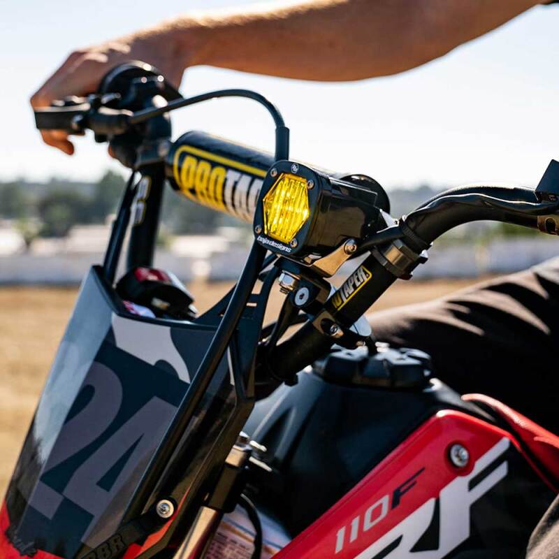 Baja Designs 387002 S1 Wide Cornering Electric Start Pit Bike LED Light