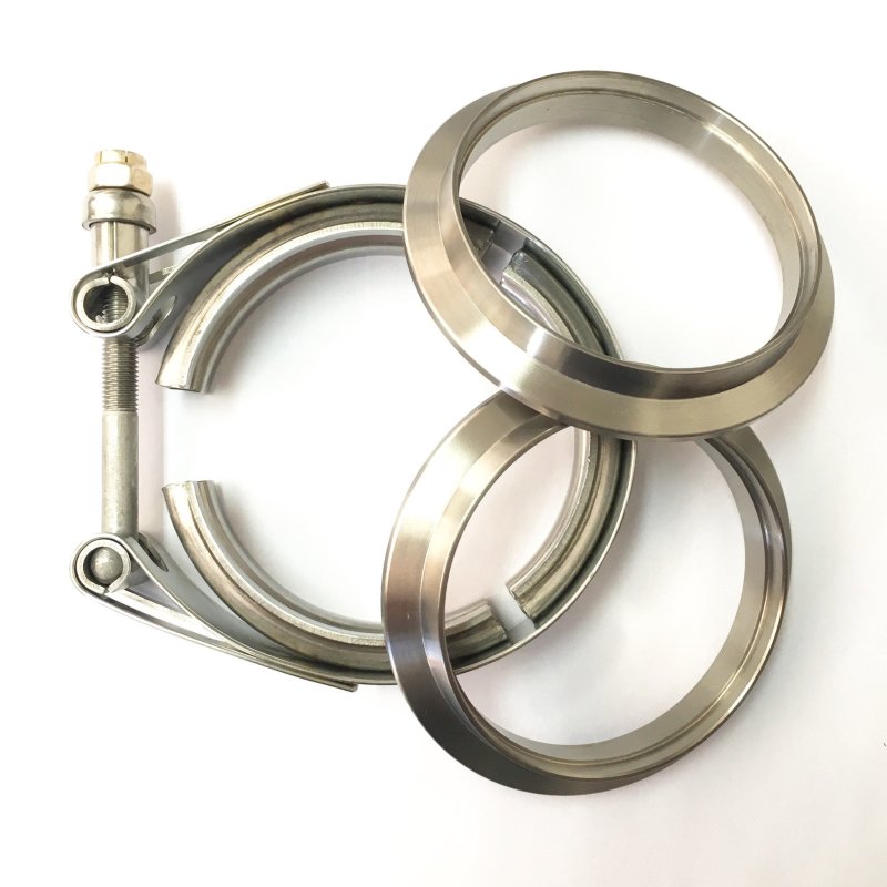 Ticon 103-07610-0002 Industries 3.0in Titanium V-Band Clamp Assembly (2 Flanges/1 Clamp)