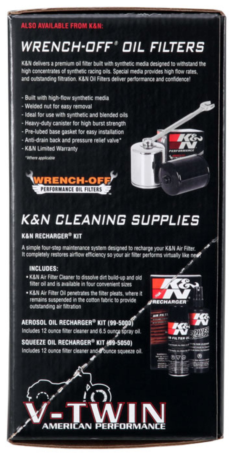K&N Engineering 63-1125P K&N 01-11 Harley Davidson FX / FL AirCharger Performance Intake Kit