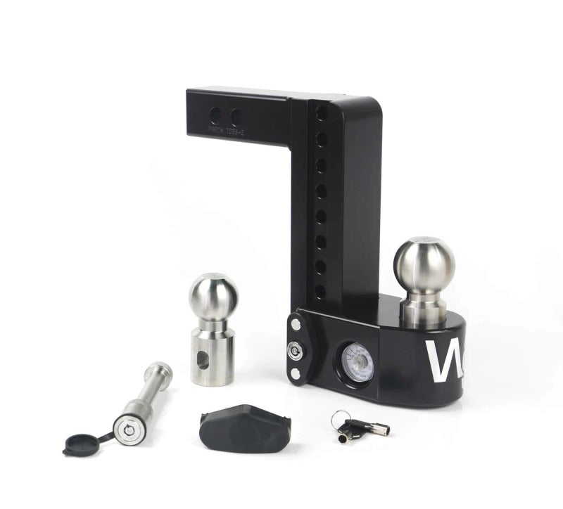 Weigh Safe WS8-2-KA-CER-BLA 8in Drop Hitch w/Built-in Scale & 2in Shank (8K/12.5K GTWR) w/WS05 - Black Cerakote