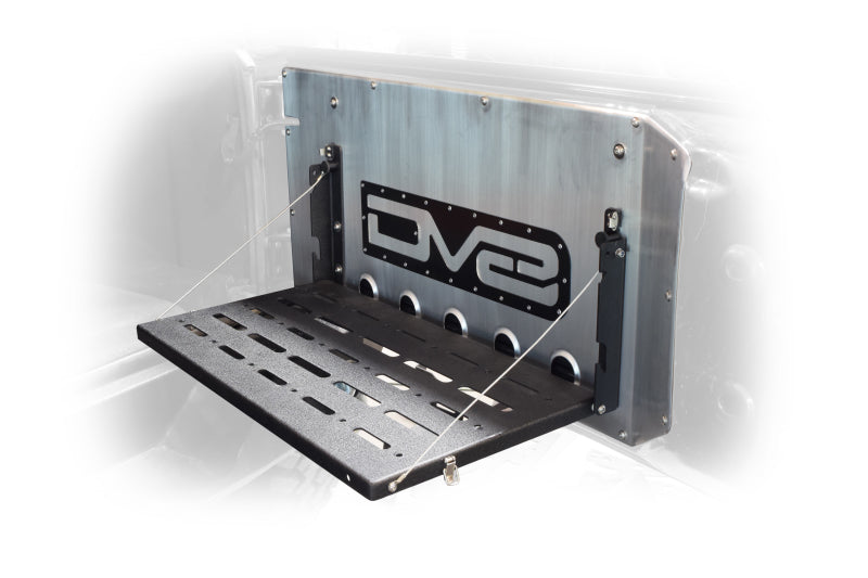 DV8 Offroad TTJK-01 DV8 Jeep JK Tailgate Mounted Table (Trail Table) - Black