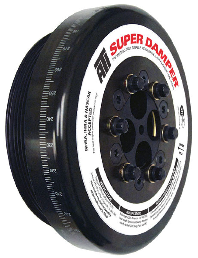 ATI ATI917365 Damper - 8.074in - Steel - 8 Grv - Cummins - 4BT - 6BT - 3.9L - 5.9L - 3 Ring - Diesel