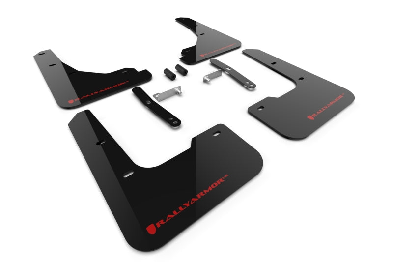 Rally Armor MF119-UR-BLK-RD 2024 Hyundai Elantra Black Mud Flap Red Logo