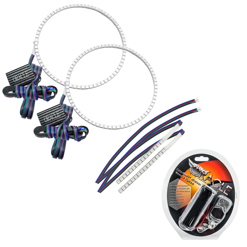 ORACLE Lighting 1471-330 Oracle 21-22 Ford Bronco Headlight Halo Kit w/DRL Bar - Base Headlights -w/RF Cntrl SEE WARRANTY