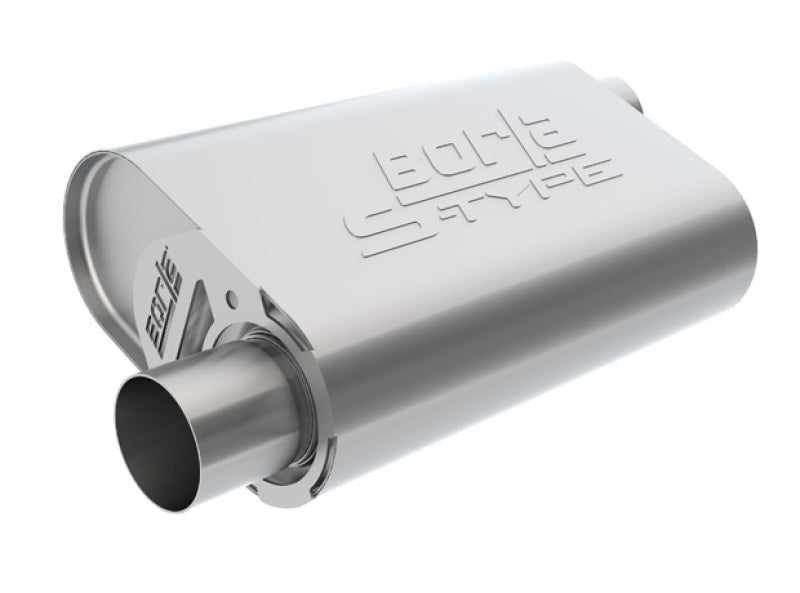 Borla 400946 CrateMuffler LS3 S-Type 2.50in Offset/Offset 14inx4.35inx9in Oval Muffler