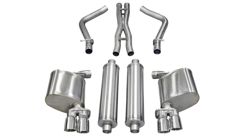 CORSA Performance 14522 Corsa 2011-2014 Dodge Charger R/T 5.7L V8 Polished Xtreme Cat-Back Exhaust