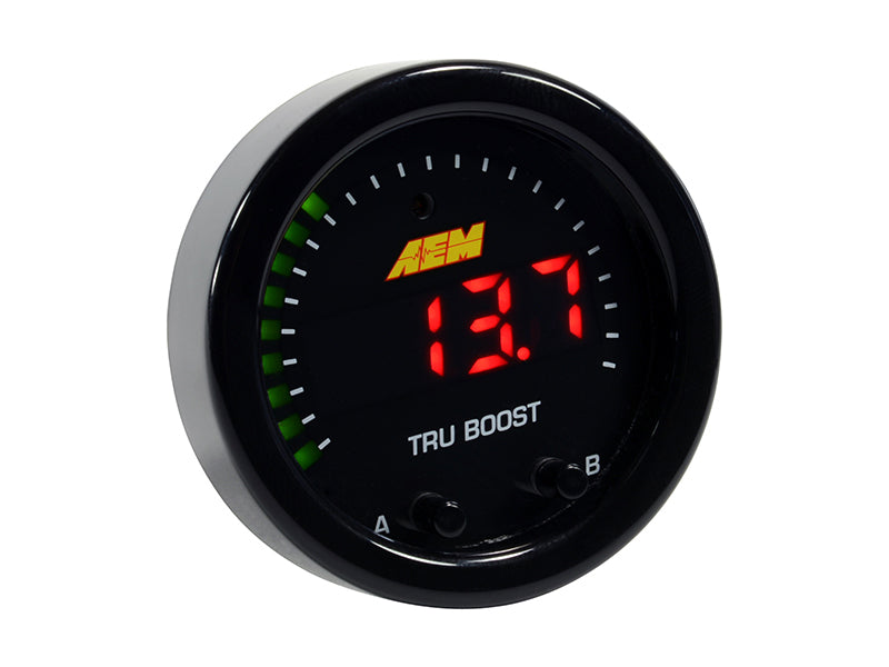 AEM 30-0352 X-Series Tru-Boost Controller Gauge w/ Boost Control Solenoid 80PSIg Internal MAP Sensor