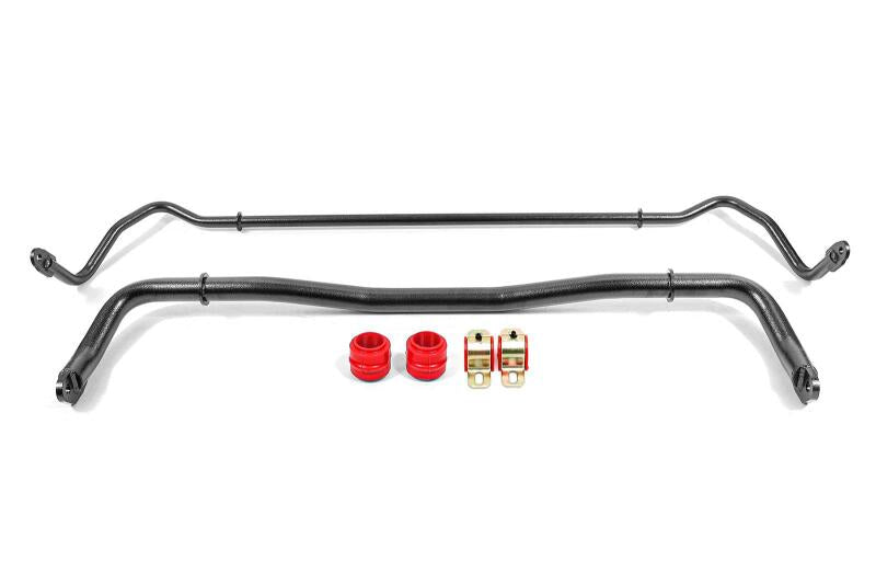 BMR Suspension SB110H BMR 08-20 Dodge Challenger Front/Rear Sway Bar Kit w/ Bushings - Black Hammertone
