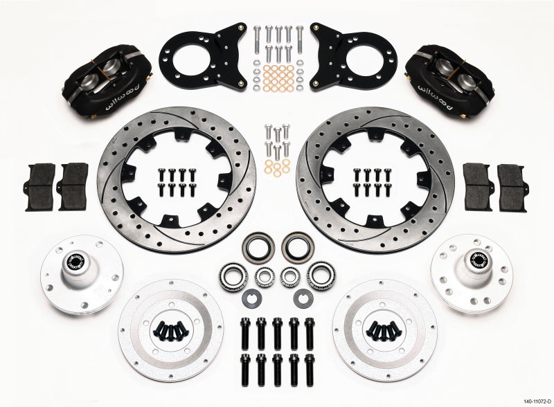 Wilwood WIL140-11072-D Front Disc Kit HD 65-69 Mustang Drilled