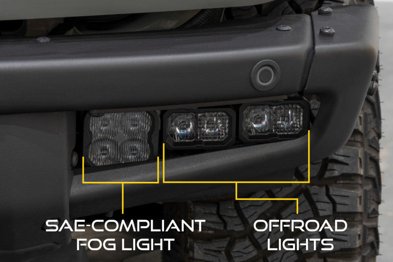 Diode Dynamics DD7178 21-Up Ford Bronco Stage Series Fog Pocket Kit - White Sport